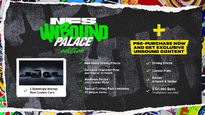 Need for Speed: Unbound Palace (PS5) AUTO 24/7🔥OFFLINE