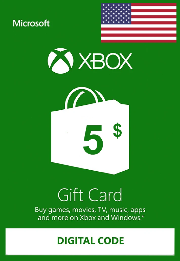 🇺🇸Xbox Live 5$ Gift Card🇺🇸