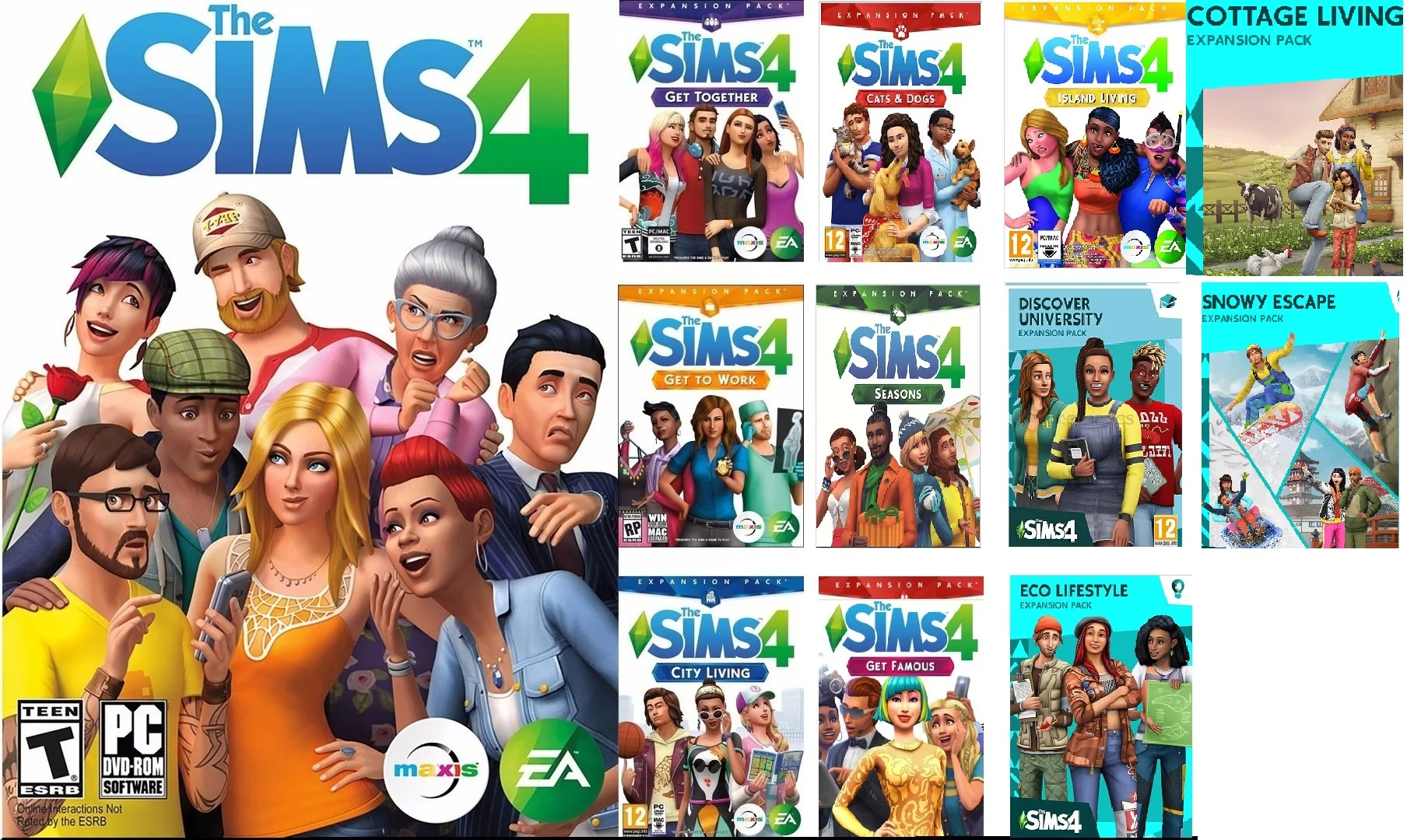 Симс 4+25 дополнений|EA App|Русский + Смена почты