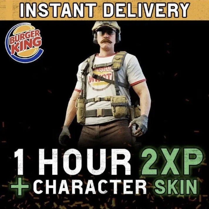 🍔 BURGER TOWN OPERATOR SKIN🔥1H 2XP BOOST🔥COD MW II🔥