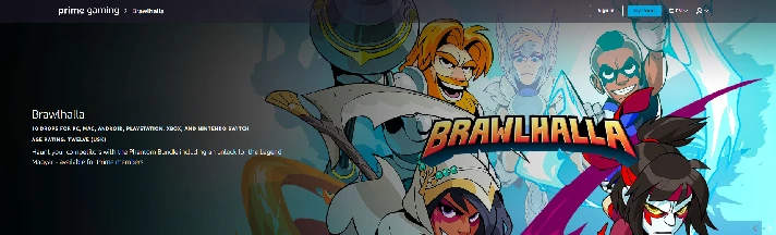 Brawlhalla: Phantom Bundle Prime Gaming