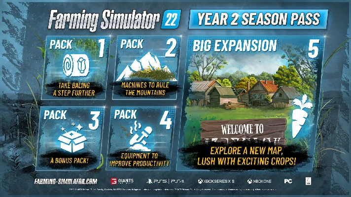 Farming Simulator 22 - Year 2 Season Pass 💎 DLC STEAM