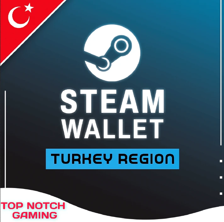 🔥🟦★ STEAM REGION CHANGE TURKEY🇹🇷 6TL CARD | AUTO★🟦