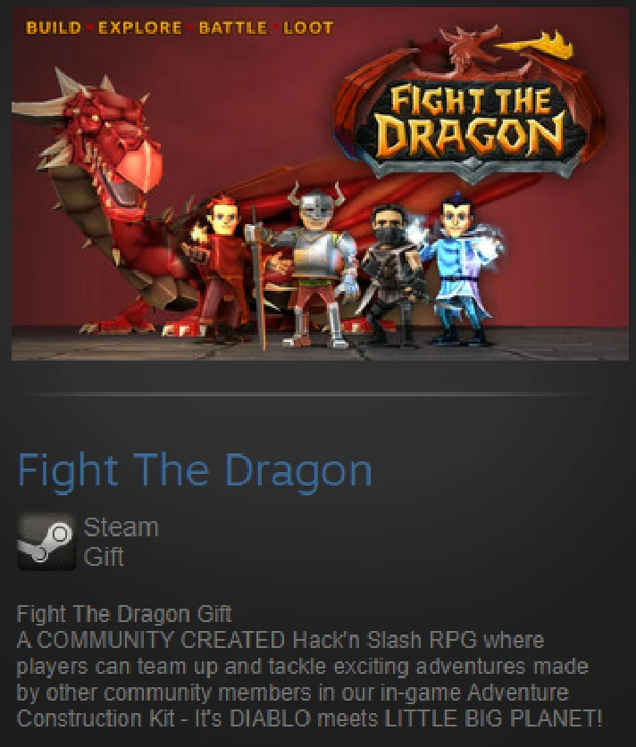 Fight The Dragon (Steam gift / ROW / Region Free)