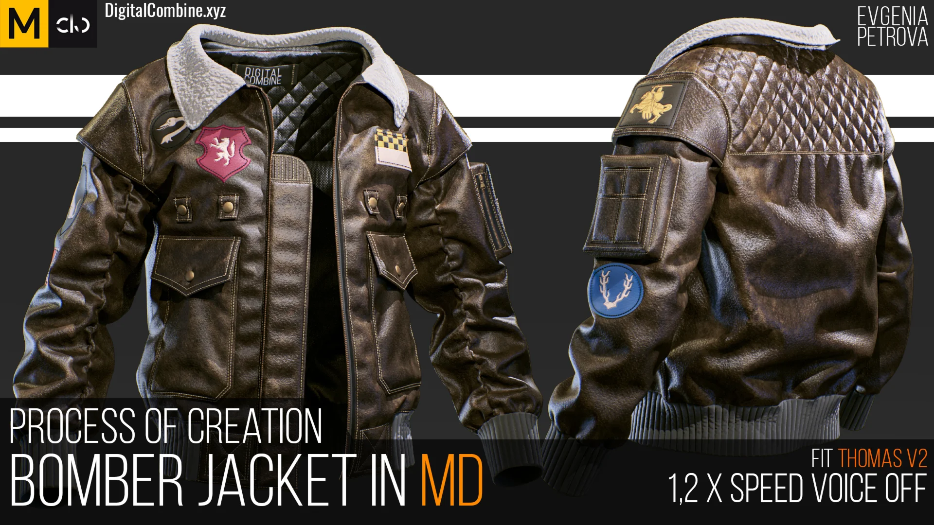 The process of creating a bomber jacket in MD