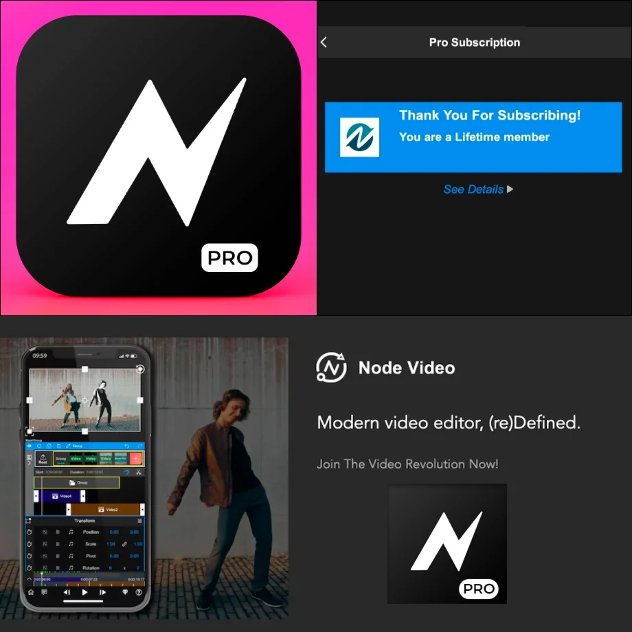  Node Video PRO iPhone ios AppStore iPad