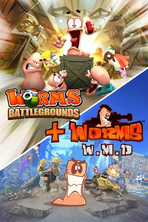  Worms Battlegrounds + Worms W.M.D Xbox активация