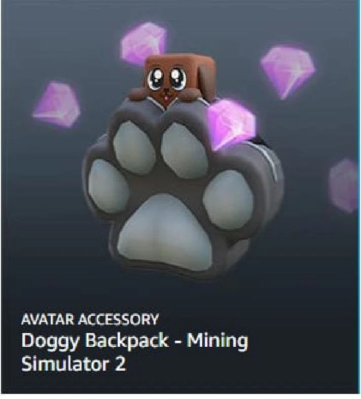 Ⓜ️Roblox Key🔑Ⓜ️Roblox: Doggy Backpack - Mining SiⓂ️