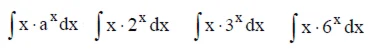 Решенный интеграл вида ∫xa^xdx