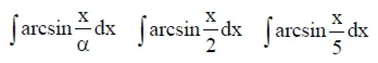Решенный интеграл вида ∫arcsin(x/α)dx