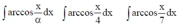 Решенный интеграл вида ∫arccos(x/α)dx