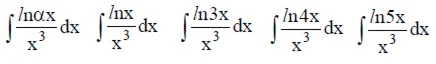 Решенный интеграл вида ∫lnαx/x^3dx