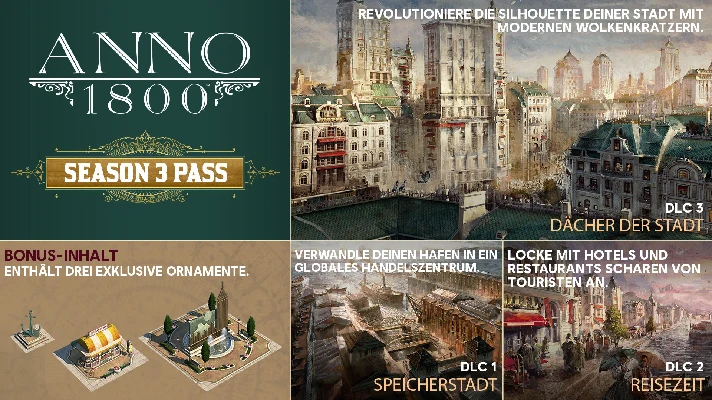 Anno 1800 Season 3 Pass UBI KEY REGION