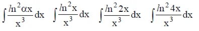 Решенный интеграл вида ∫ln^2(αx)/x^3dx