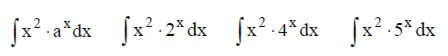 Решенный интеграл вида ∫x^2•a^xdx