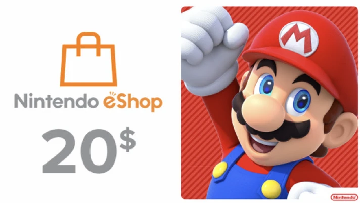 🔥Nintendo eShop Gift Card 20$ - USA🇺🇸 (Instant)