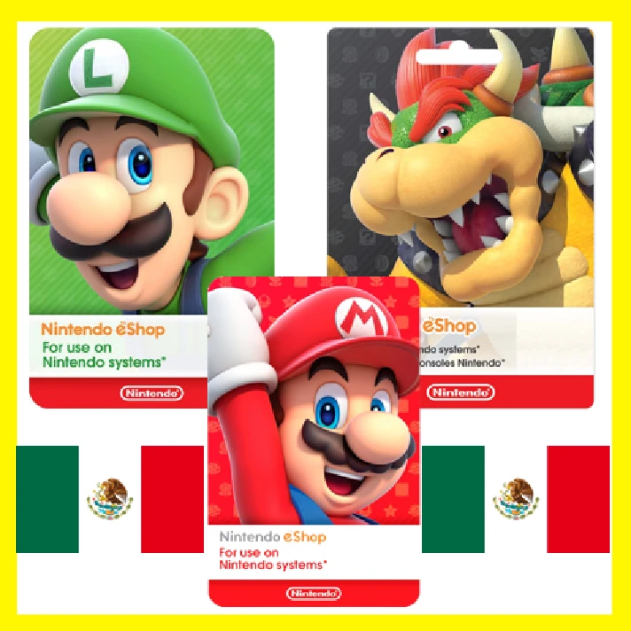 ⭐️GIFT CARD⭐🇲🇽Nintendo eShop Gift Card 200-2000 MXN