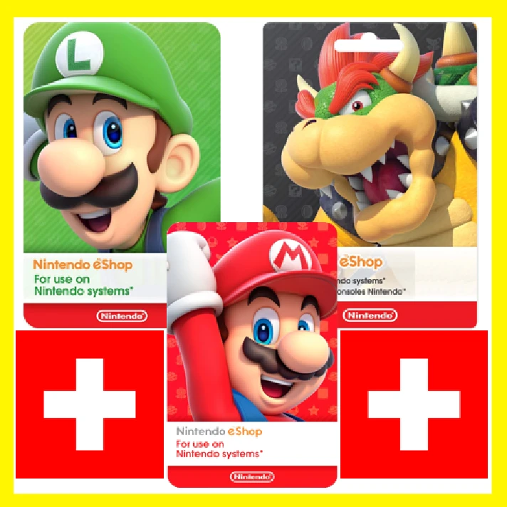 ⭐️GIFT CARD⭐🇨🇭Nintendo eShop Gift Card 20 - 210 CHF