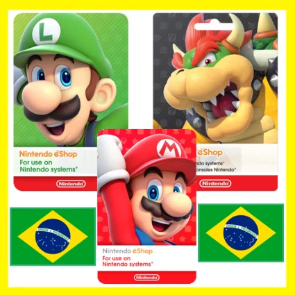 ⭐ ️ВСЕ КАРТЫ ⭐ 🇧🇷Nintendo eShop Gift Card 100 - 750 BRL