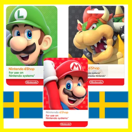 ⭐ ️ВСЕ КАРТЫ ⭐ 🇸🇪Nintendo eShop Gift Card 250-2000 SEK