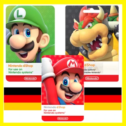 ⭐ ️ ВСЕ КАРТЫ ⭐ 🇩🇪Nintendo eShop Gift Card 15-150 EURO