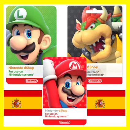 ⭐ ️ ВСЕ КАРТЫ ⭐ 🇪🇸Nintendo eShop Gift Card 15-150 EURO