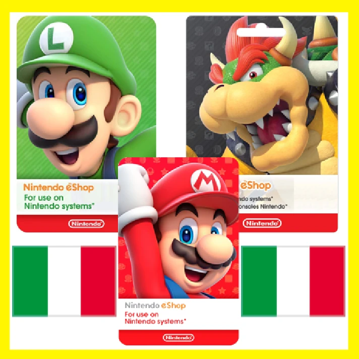 ⭐️ALL GIFT CARD⭐🇮🇹Nintendo eShop Gift Card 15-150 EUR