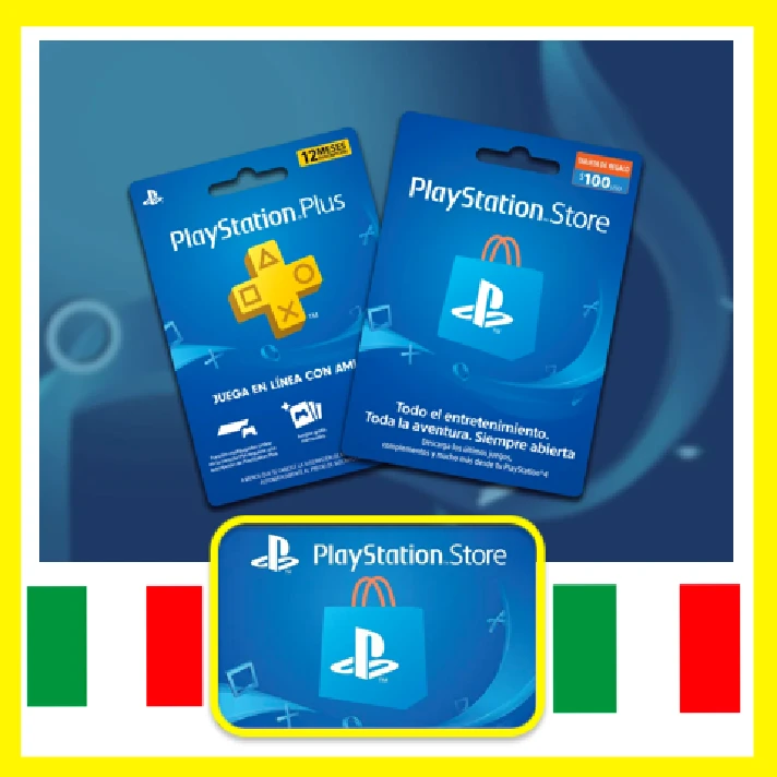 ⭐️Gift CARDS⭐🇮🇹 PSN 20-300 EURO (PSN Italy)