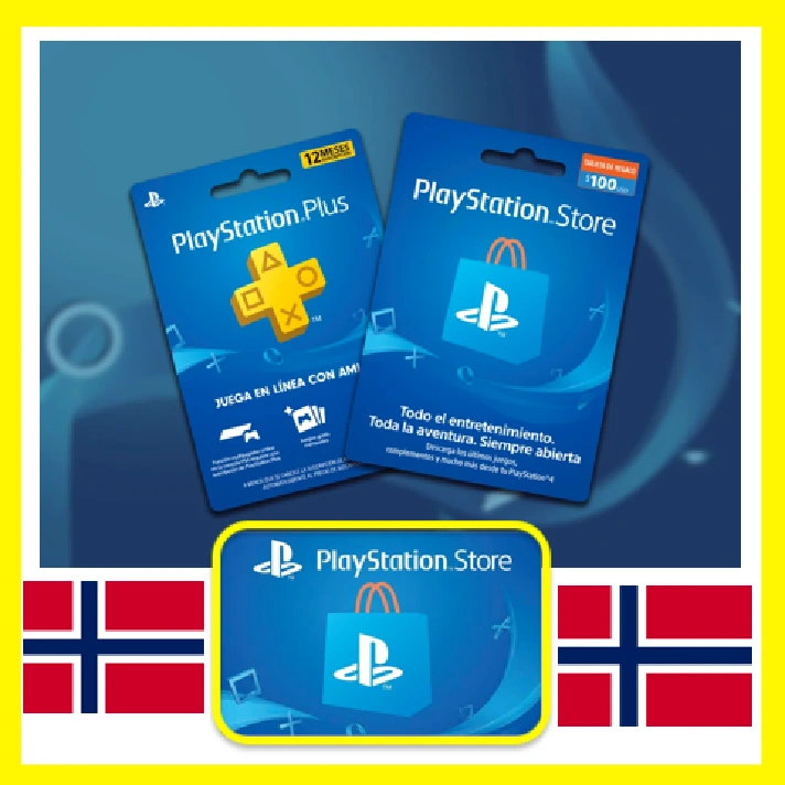 ⭐️Gift CARDS⭐🇳🇴 PSN 100-1000 NOK (Norway) PSN Norway