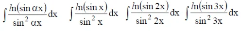 Решенный интеграл вида ∫ln(sinαx)/sin^2(αx)dx