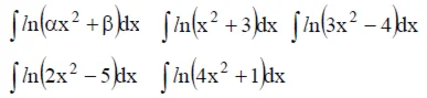 Решенный интеграл вида ∫ln(αx^2+β)dx