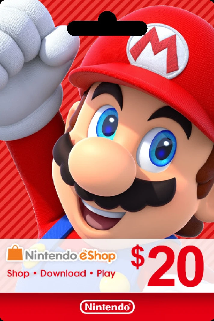 ⭐20$ US Nintendo eShop Gift Card (USA) ✅ [Without fee]