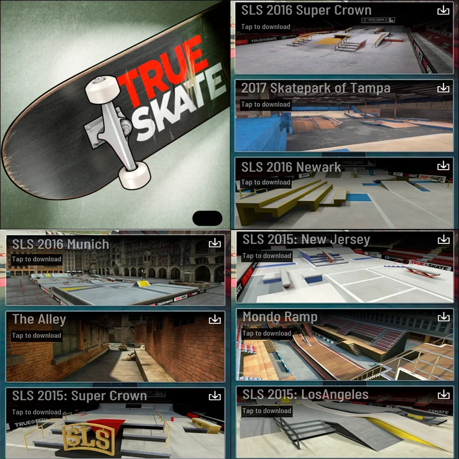  True Skate + ВСЕ ПАРКИ на ios iPhone AppStore iPad