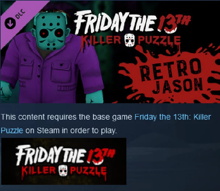 Friday the 13th: Killer Puzzle Skin Pack DLC ✅Steam Key