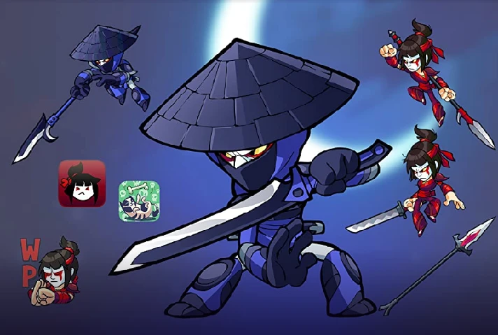 🔥🆕Brawlhalla - Nightblade Hattori Bundle KEY🔑🔥 🎁