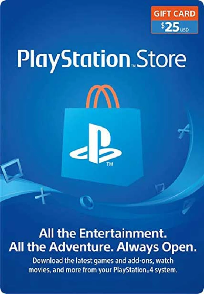 PSN PLAYSTATION NETWORK CARD 25 USD USA