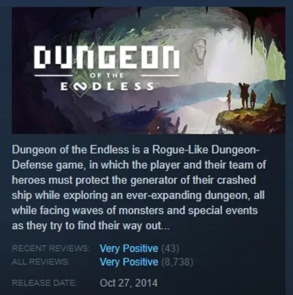 Dungeon of the Endless STEAM KEY REGION FREE GLOBAL+РОССИЯ