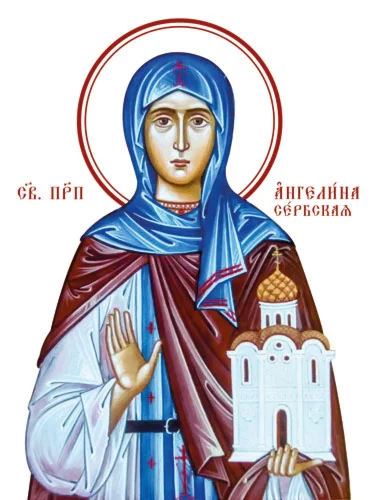 Ангелина Сербская, прп_001(60х80см)слои-каналы