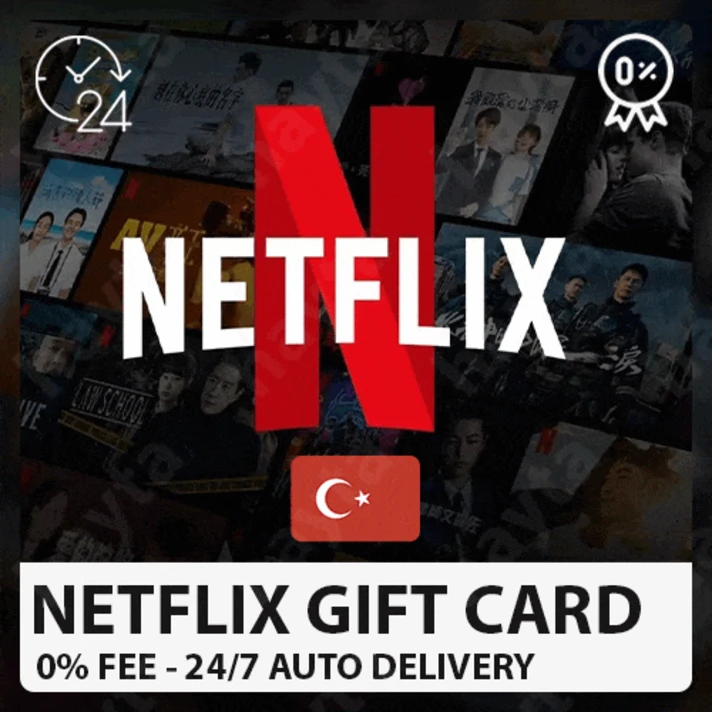 ❤️ NETFLIX 🔴 GIFT CARD TL Turkey (%0 FEE) 20-1000 TL⭐️