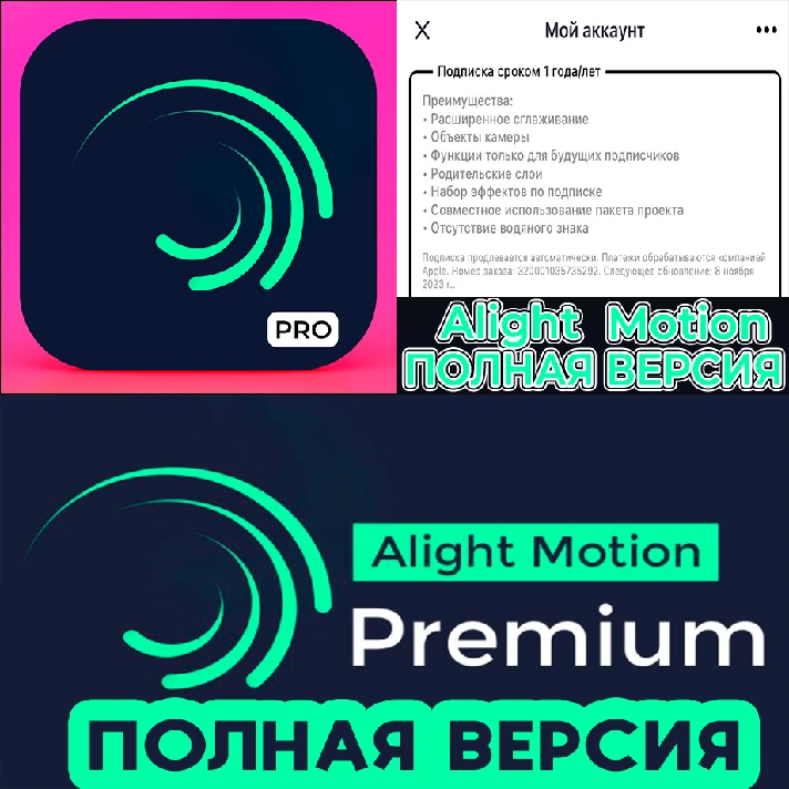 📷 Alight Motion PRO iPhone ios AppStore iPad