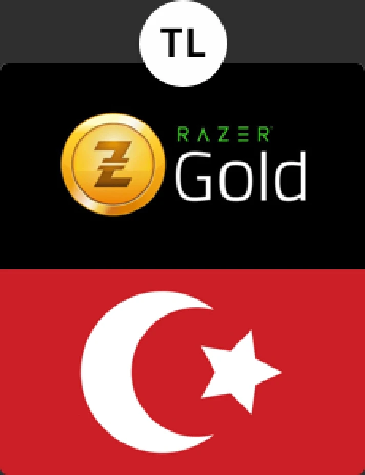 ⚡️RAZER GOLD⭐Gift Card🔴TURKEY🔴5 TL💳[0%]