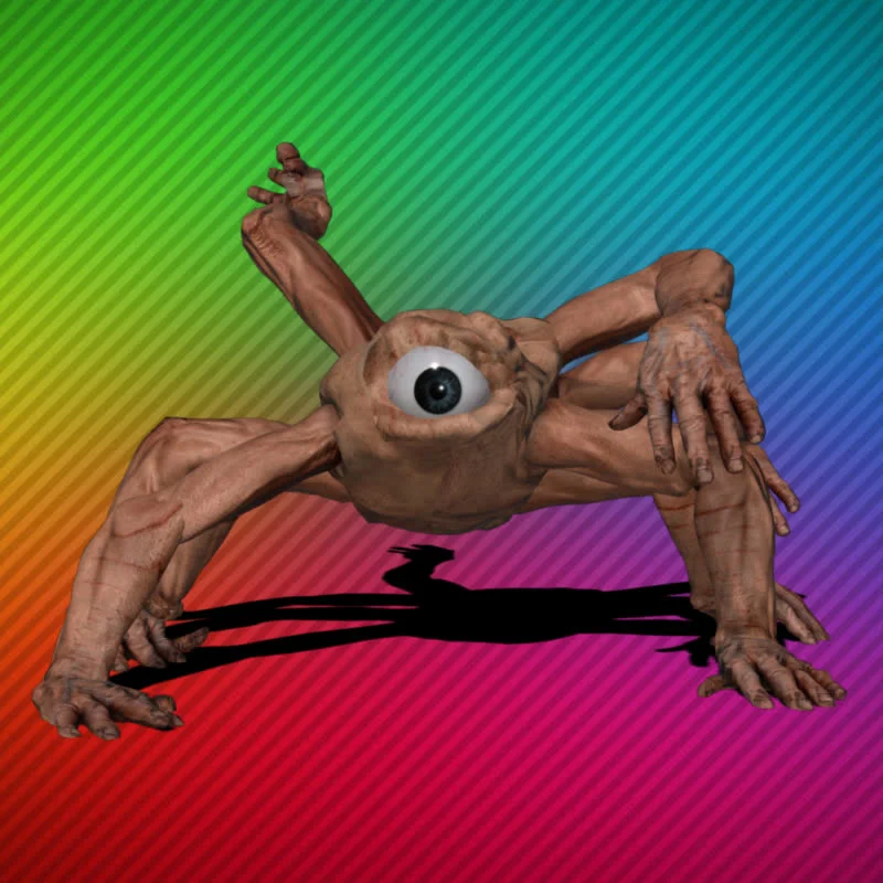 Рукастый Паук - видео на прозрачном фоне