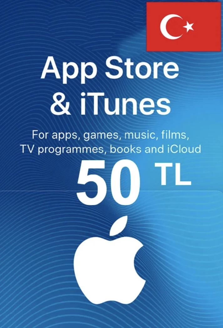 🍏iTunes & App Store Gift Card 50 TL 🇹🇷Turkey Instant