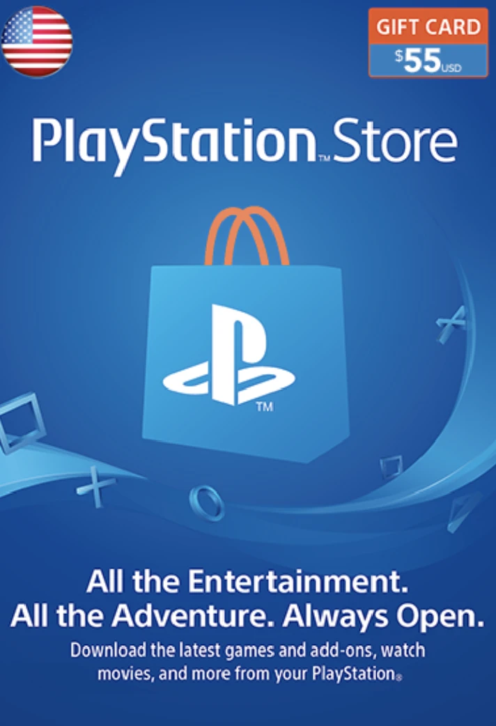 🔥Playstation Network PSN🔥 Gift Card 55$ - USA Fast