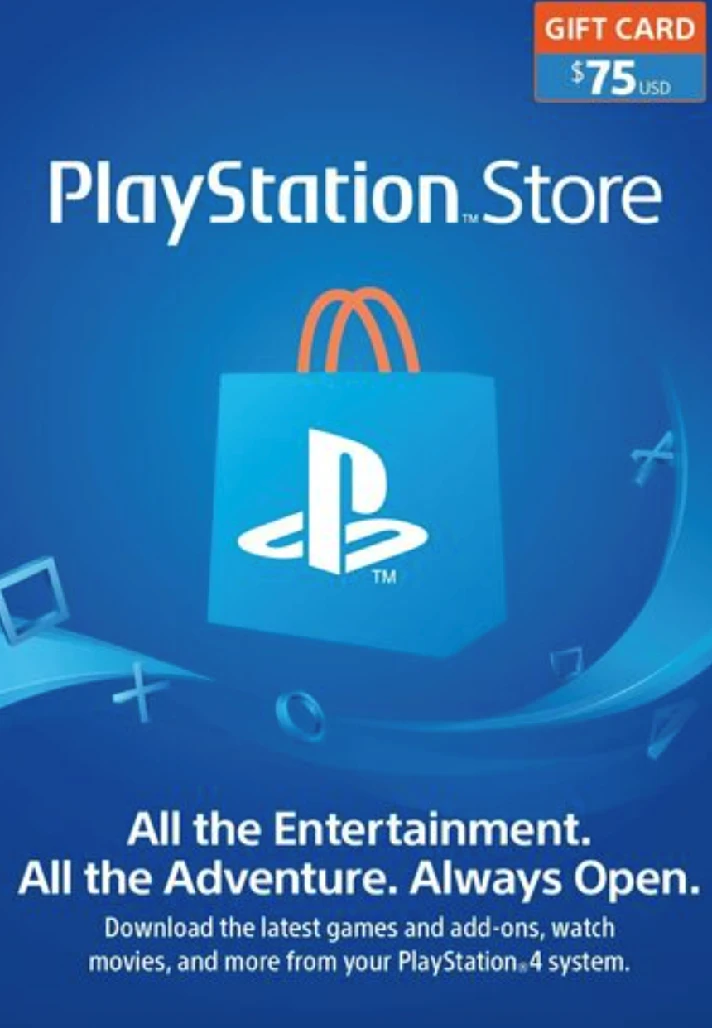 🔥Playstation Network PSN🔥 Gift Card 75$ - USA Fast