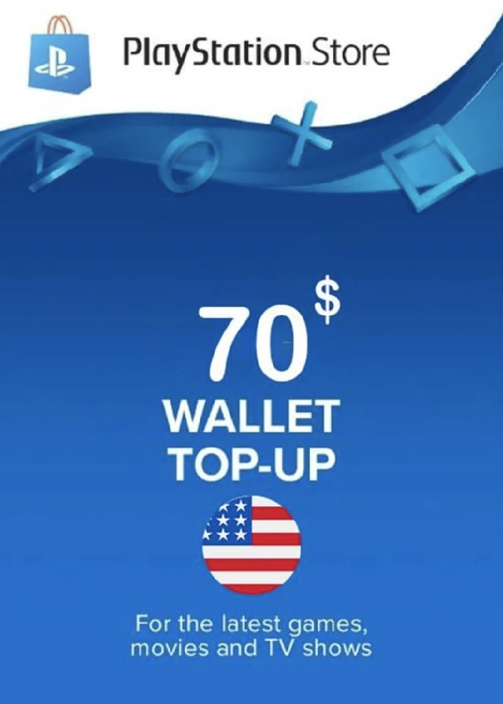 🔥Playstation Network PSN🔥 Gift Card 70$ - USA Fast