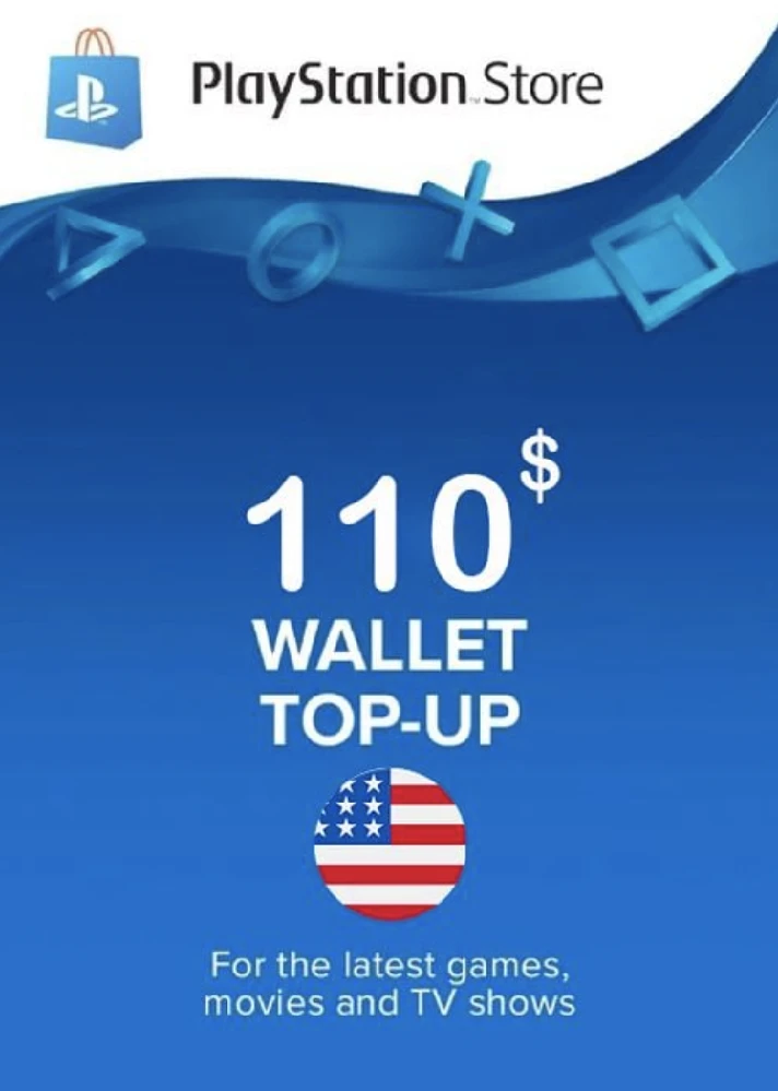 🔥Playstation Network PSN🔥 Gift Card 110$ - USA Fast