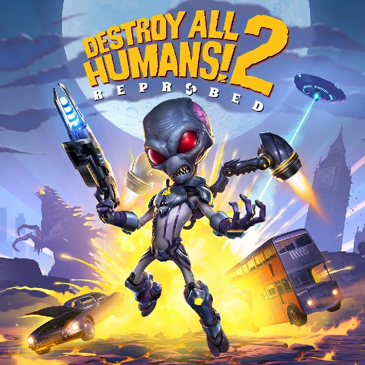 🖤🔥DESTROY ALL HUMANS! 2 - REPROBED ✅ XBOX X|S KEY🔑