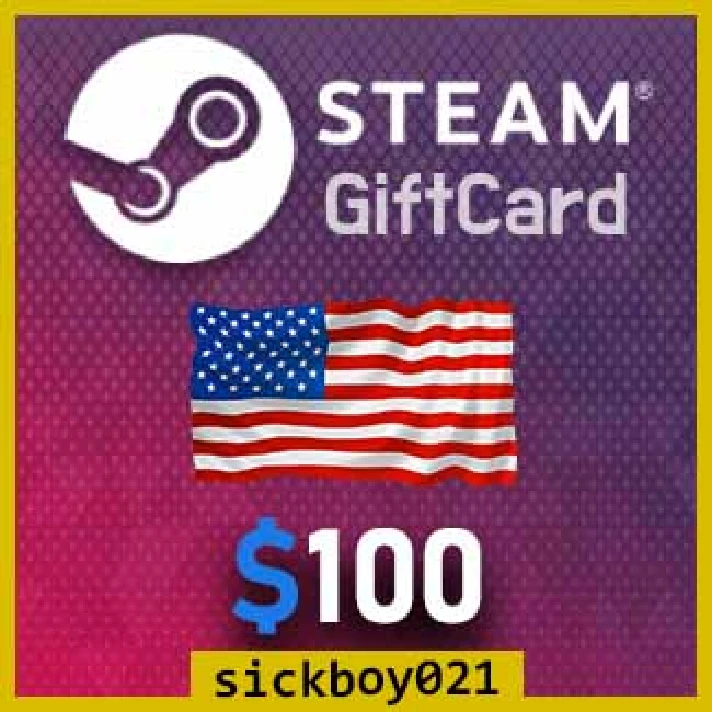 ✅[💲100] [USA] Steam gift card | 100 USD 📉