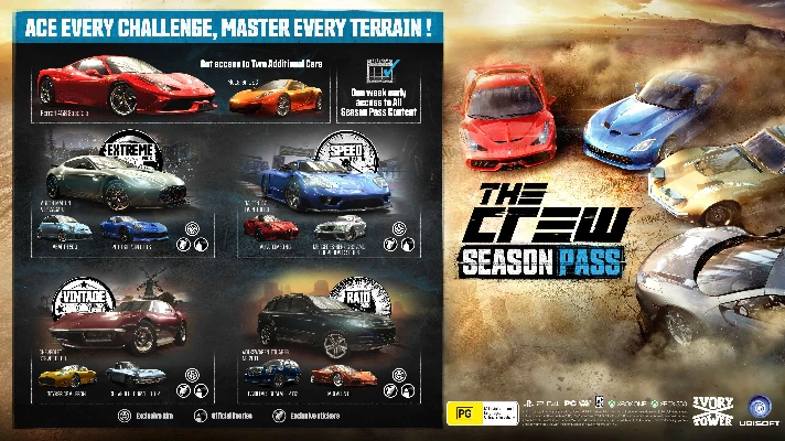 The Crew - Season Pass UBI KEY Region Free